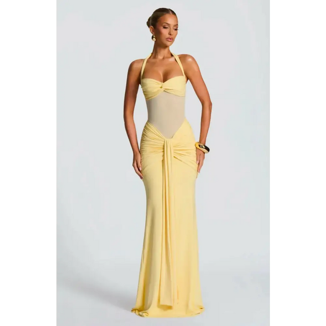 Babyboo Vixen Maxi Dress Lemon Size 6 8 & 10 - Dresses