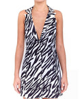 Bamba Swim Dynasty Dress in Zebra - 6 / Print - Dresses
