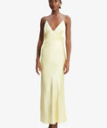 Bardot Capri Diamonte Slip Midi Dress - 8 / Yellow - Dresses