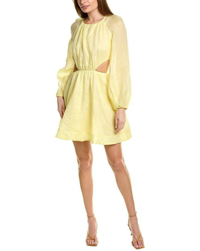 Bardot Margot Dress - 10 / Yellow - Dresses