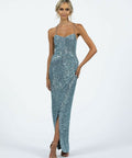 Bariano-Isabella-sequin-drape-maxi-size-12-front
