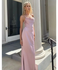 Bariano Stephanie Cowl Drape Gown - 8 / Pink - Dresses