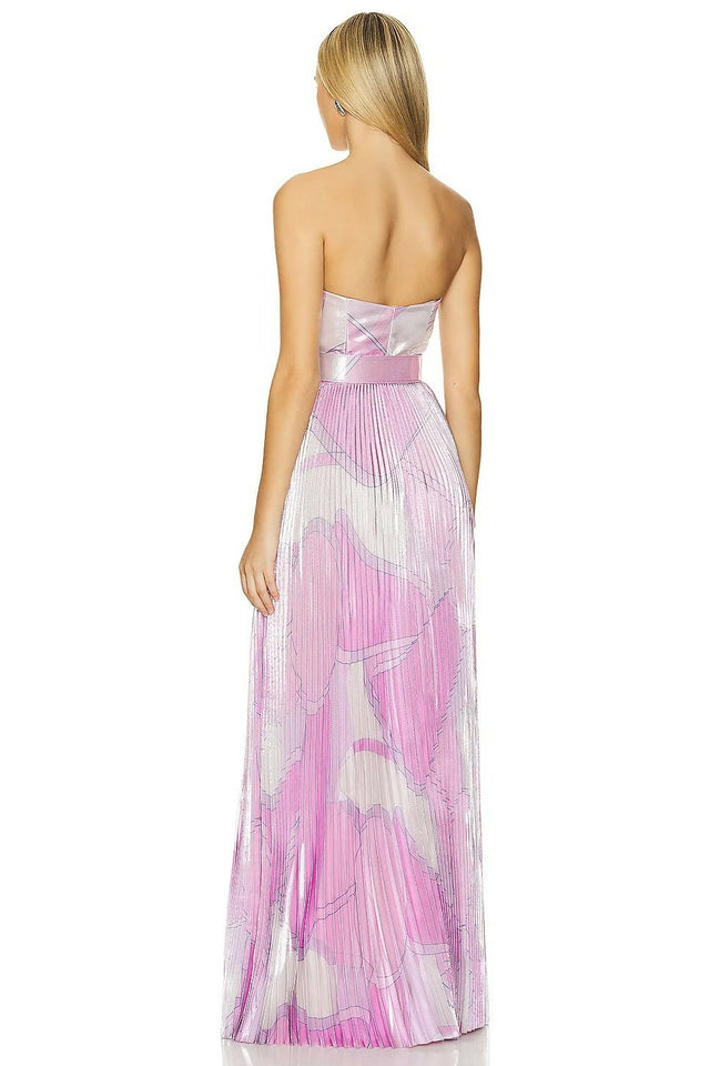Rebecca Vallance the Samar Strapless Gown Pink Size AU 14
