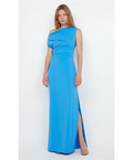 Bec and Bridge Angelina Asym Maxi Dress - 6 / Blue - Dresses