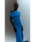 Bec and Bridge Angelina Asym Maxi Dress - 6 / Blue - Dresses