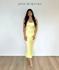 Bec and Bridge Citrus Sweetie Strapless Dress Citrus Size 8 - 8 / Yellow - Dresses