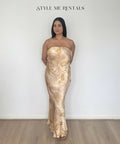 Bec and Bridge Dust Palms Strapless Maxi Dress Dust Palms Print Size 10 - 10 / Print - Dresses