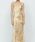Bec and Bridge Dust Palms Strapless Maxi Dress Dust Palms Print Size 10 - 10 / Print - Dresses