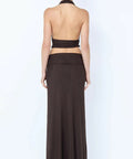 Bec and Bridge Eva Drape Set in Brown - 6 / Brown - Dresses