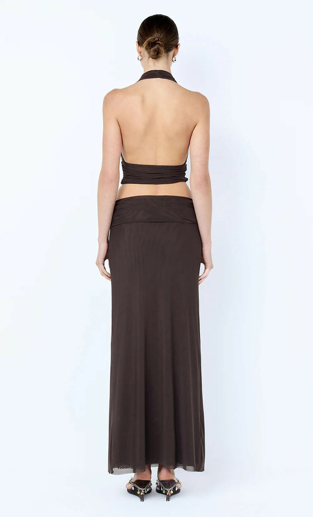 Bec and Bridge Eva Drape Set in Brown - 6 / Brown - Dresses