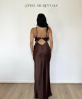 Bec and Bridge Hazel Maxi Dress Chocolate Brown Print Size 8 - 8 / Brown - Dresses