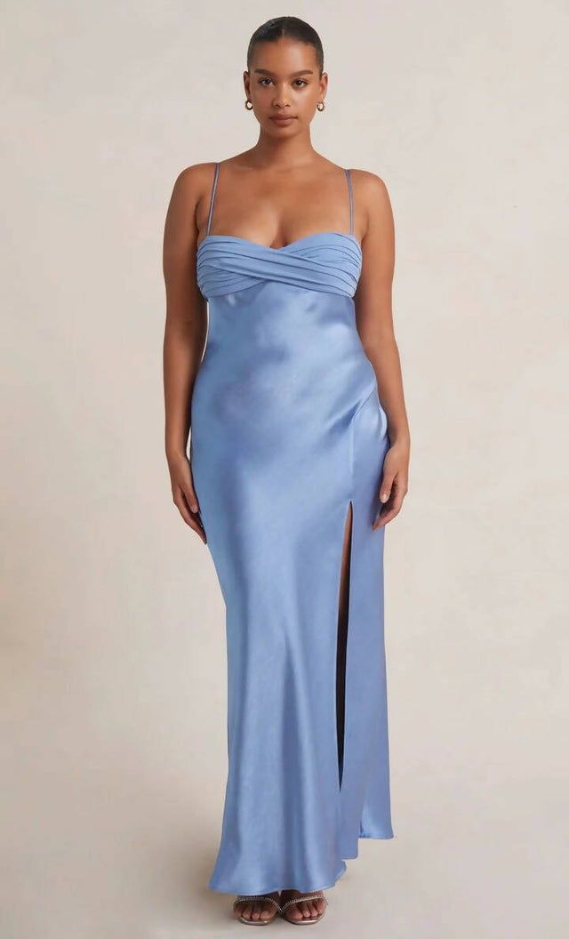 Bec And Bridge Julieta Silk Maxi Dress in Blue | Passion For Fashion Bec And Bridge Julieta Silk Maxi Dress in Blue | Passion For Fashion