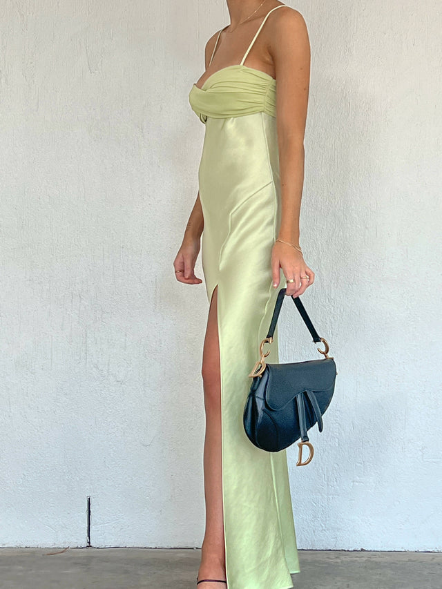 Bec And Bridge Julieta Silk Maxi Dress in Green - Dresses