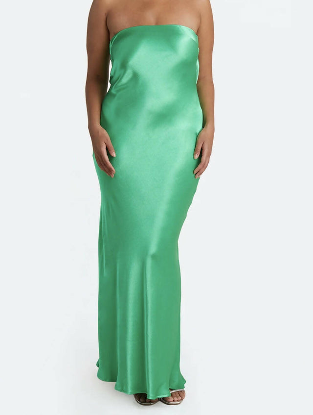 Bec And Bridge Moondance Silk Maxi Dress in Green - 6 / Green - Dresses
