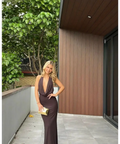 Bec and Bridge Nessie Maxi Dress - Brown - 6 / Brown - Dresses