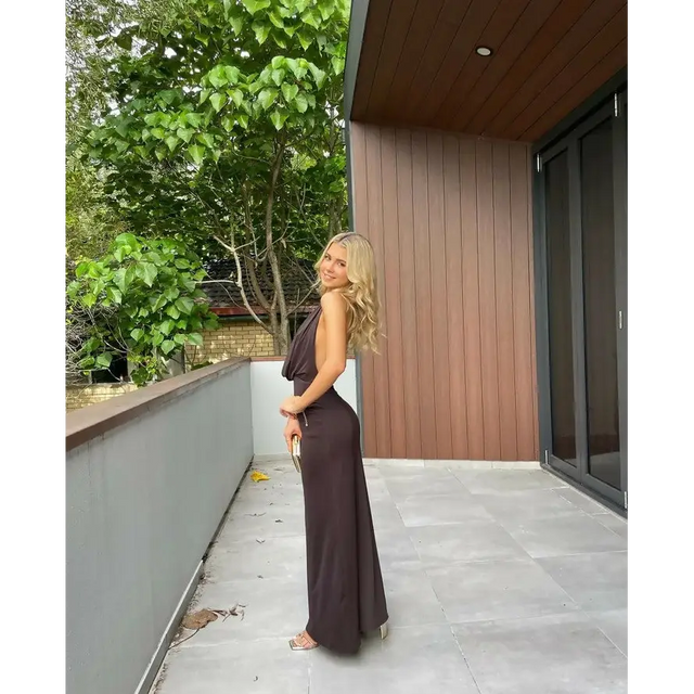 Bec and Bridge Nessie Maxi Dress - Brown - 6 / Brown - Dresses