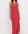 Bec and Bridge Soneva Wrap Dress in Strawberry Sizes 6 8 10 - Dresses