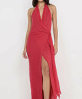 Bec and Bridge Soneva Wrap Dress in Strawberry Sizes 6 8 10 - 6 / Red - Dresses