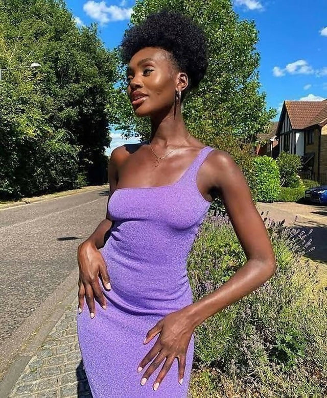 Bec & Bridge Adalane Asym Knit Lavender Dress - 6 / Purple - Dresses