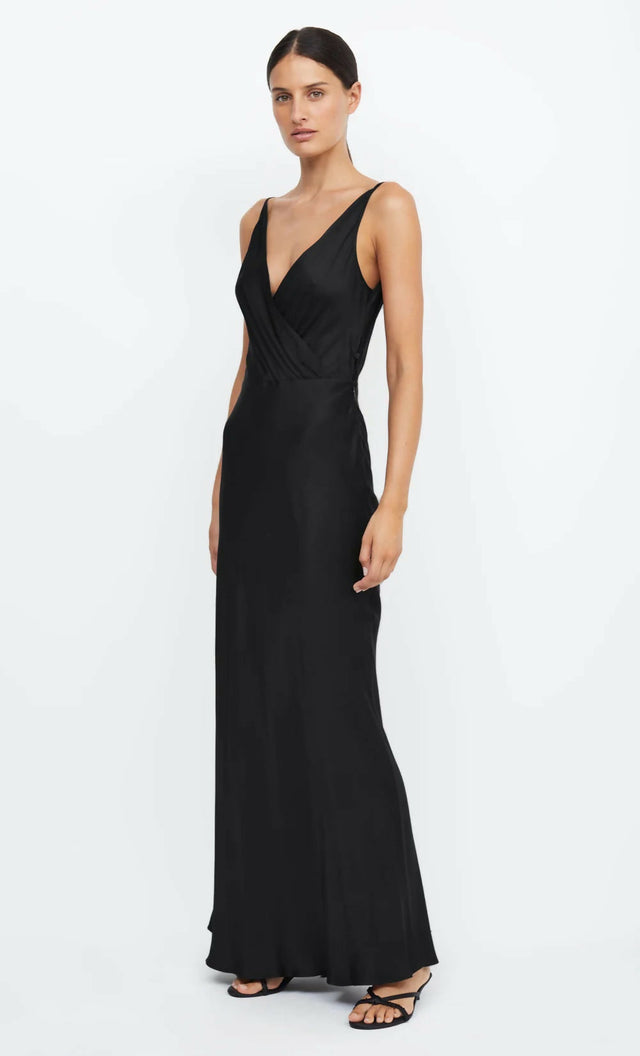 Bec & Bridge Adore V Maxi Dress Size 8 - 8 / Black - Dresses