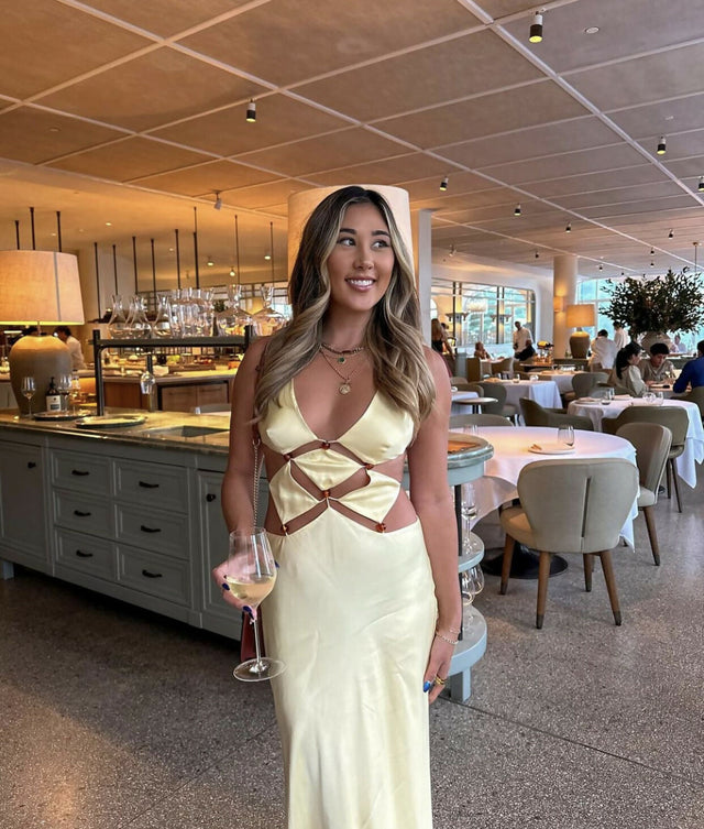 Bec & Bridge Agathe Diamond Cut Out Maxi Dress | Passion For Fashion Bec & Bridge Agathe Diamond Cut Out Maxi Dress | Passion For Fashion