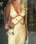 Bec & Bridge Agathe Diamond Cut Out Maxi Dress - Dresses