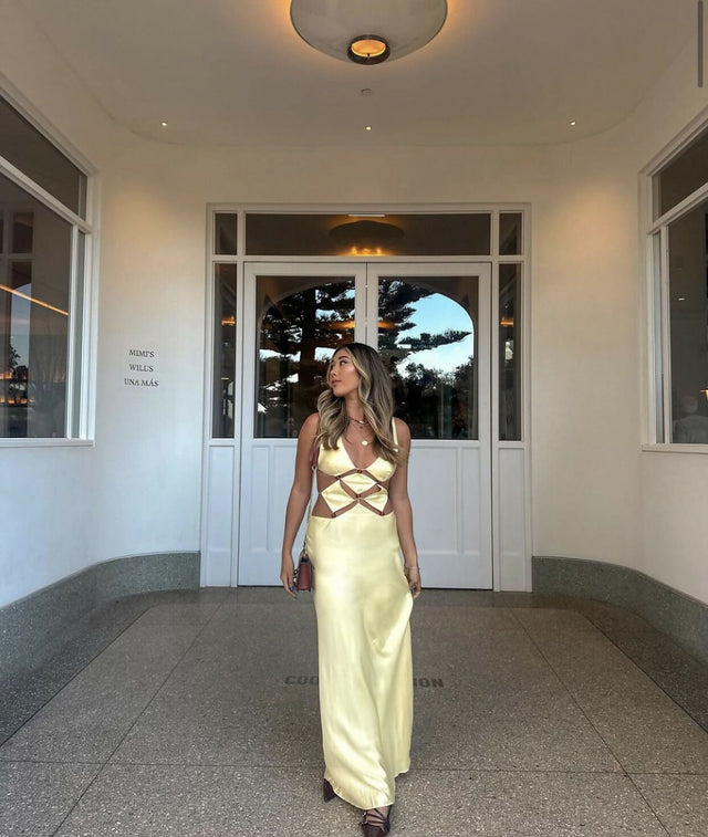 Bec Bridge Agathe Diamond Cut Out Maxi Dress Passion For Fashion