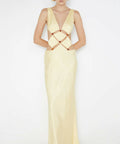 Bec + Bridge Agathe Diamond Dress - 8 / Yellow - Dresses