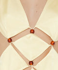 Bec + Bridge Agathe Diamond Dress - 8 / Yellow - Dresses