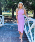 Bec & Bridge Alessandra Asymmetrical Dress - 10 / Purple - Dresses