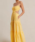 Bec & Bridge Alexandra Tie Maxi Dress in Yellow - 6 / Yellow - Dresses