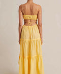 Bec & Bridge Alexandra Tie Maxi Dress in Yellow - 6 / Yellow - Dresses