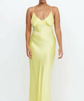 Bec + Bridge Amber V Maxi Citron Midi/Maxi Dress - 8 / Yellow - Dresses