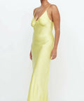 Bec + Bridge Amber V Maxi Citron Midi/Maxi Dress - 8 / Yellow - Dresses