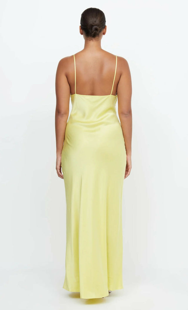 Bec + Bridge Amber V Maxi Citron Midi/Maxi Dress - 8 / Yellow - Dresses
