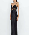 Bec & Bridge Ashton Cut out Maxi Dress - 8 / Black - Dresses
