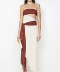Ayla Strapless Midi Dress - Dress
