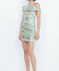Bec + Bridge Brydie Asym Mini Dress - 8 / Green - Dresses