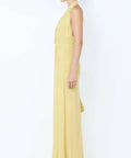 Bec & Bridge Cassis Drape Maxi Dress Citrus Size 6 - 6 / Yellow - Dresses