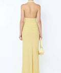 Bec & Bridge Cassis Drape Maxi Dress Citrus Size 6 - 6 / Yellow - Dresses