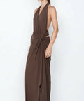 Bec & Bridge Clementine Twist Dress - 8 / Brown - Dresses