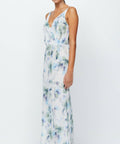 Bec & Bridge - Bec & Bridge Corrine V Maxi in Watercolour Floral Size
