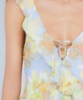 Bec & Bridge Courtney Frill Maxi Dress in Blue Blossom - 10 / Multi - Dresses
