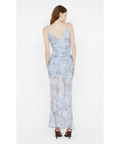 Bec & Bridge Danica V Neck Maxi Dress Chambray Rose Blue Size 10 - 10 / Blue - Dresses