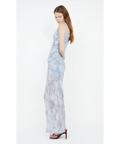 Bec & Bridge Danica V Neck Maxi Dress Chambray Rose Blue Size 10 - 10 / Blue - Dresses