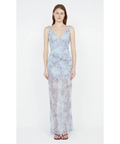 Bec & Bridge Danica V Neck Maxi Dress Chambray Rose Blue Size 10 - 10 / Blue - Dresses