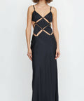 Bec & Bridge Diamond Days Maxi Dress - 8 / Black - Dresses