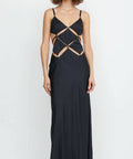 Bec & Bridge Diamond Days Strap Maxi Dress in Black - Dresses