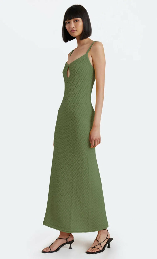 Bec & Bridge Effie Knit Key Maxi Dress Green - 8 / Green - Dresses