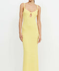 Bec & Bridge Effie Knit Key Maxi Dress Size 10 - 10 / Yellow - Dresses